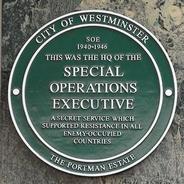 Special Operations Executive plaque